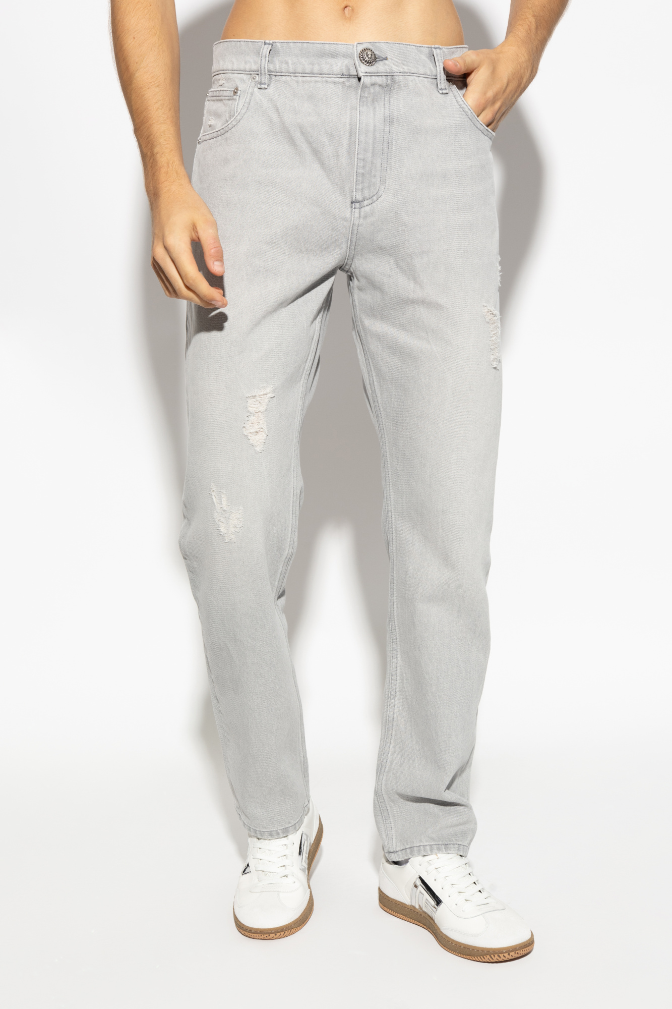 Grey Jeans in Regular style Balmain Vitkac Australia